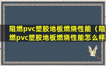 阻燃pvc塑胶地板燃烧性能（阻燃pvc塑胶地板燃烧性能怎么样）