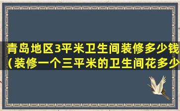 青岛地区3平米卫生间装修多少钱（装修一个三平米的卫生间花多少钱）