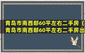 青岛市南西部60平左右二手房（青岛市南西部60平左右二手房出售信息）