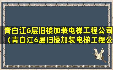 青白江6层旧楼加装电梯工程公司（青白江6层旧楼加装电梯工程公司有哪些）